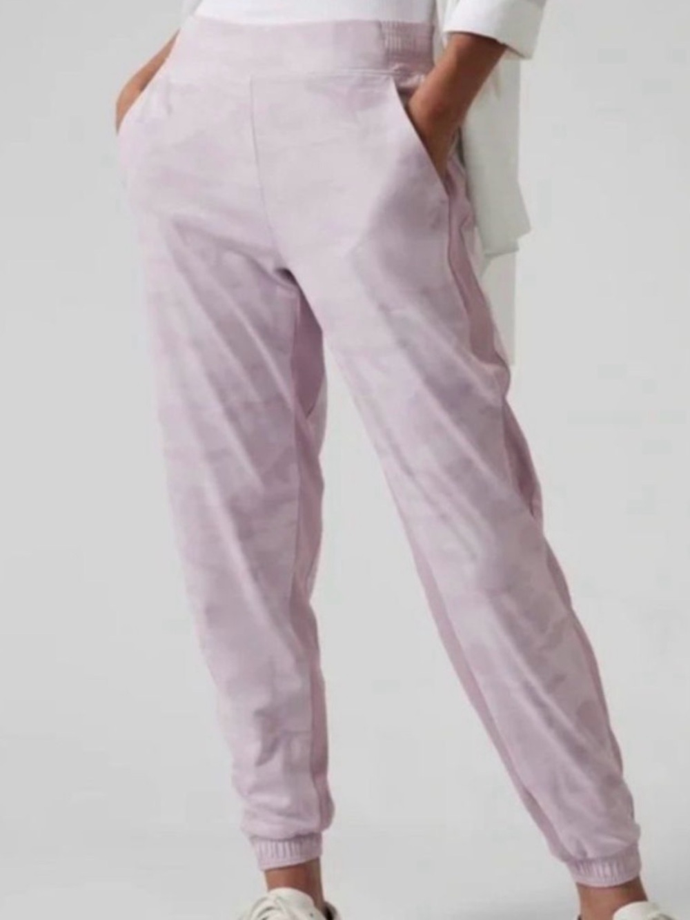 Athleta Lavender Brooklyn Camo Joggers, Size 4
